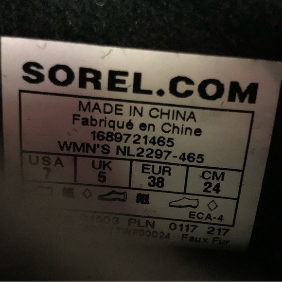 Sorel Cozy Carnival Aviation blue black ankle winter womens boots Size 7 - Picture 3 of 11